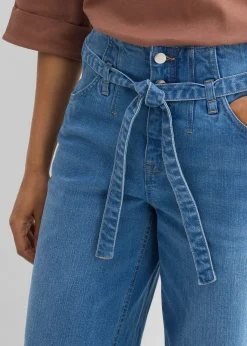 Jean large taille haute