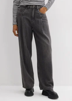 Jean large taille haute