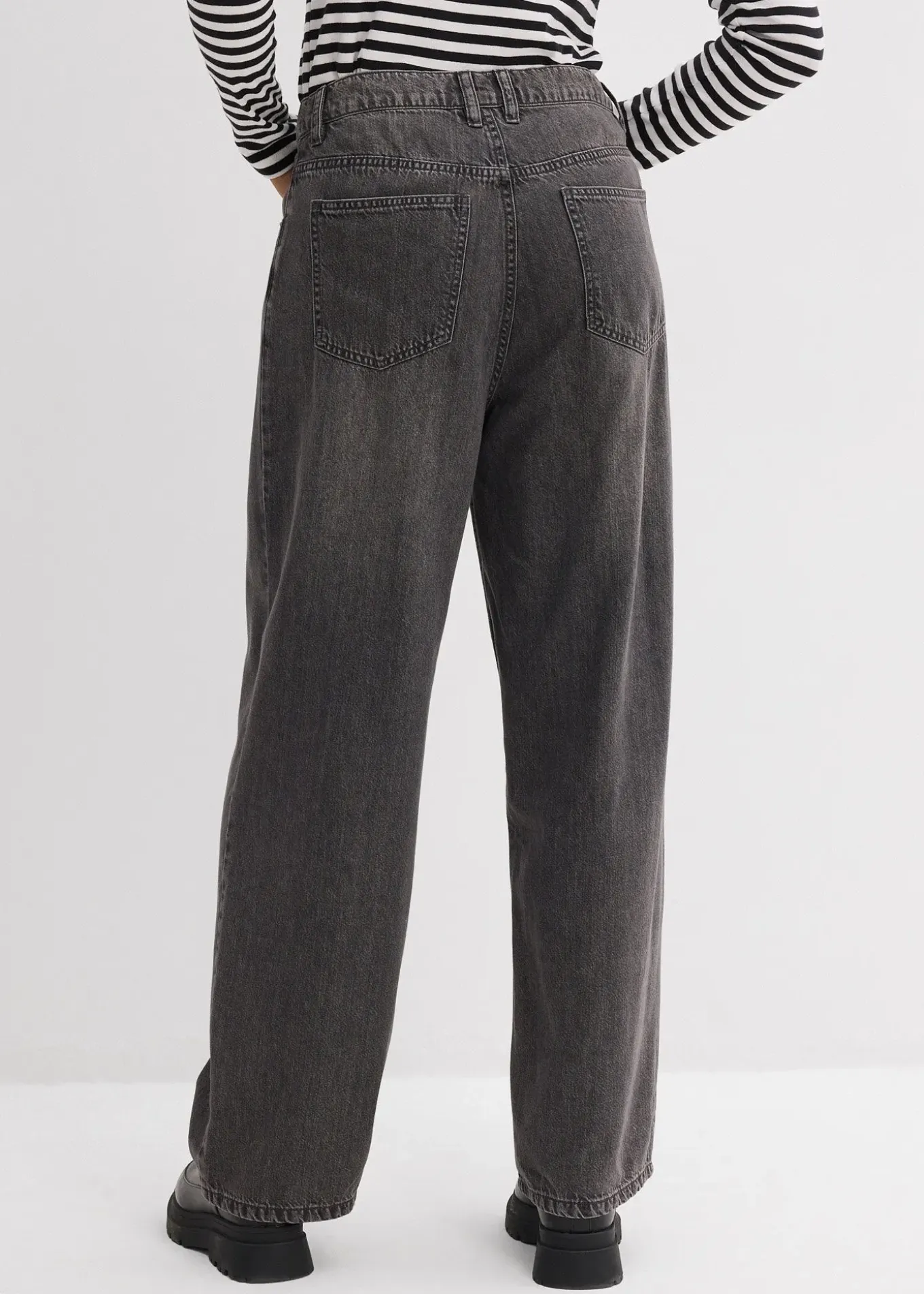 Jean large taille haute