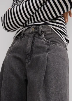 Jean large taille haute