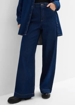 Jean large taille haute