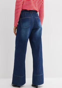 Jean large taille haute