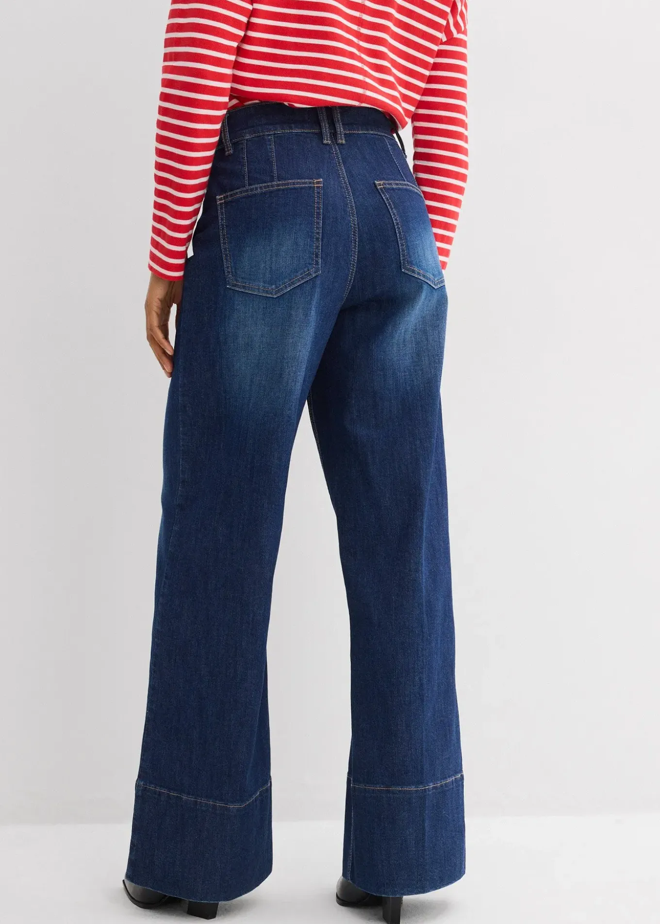 Jean large taille haute