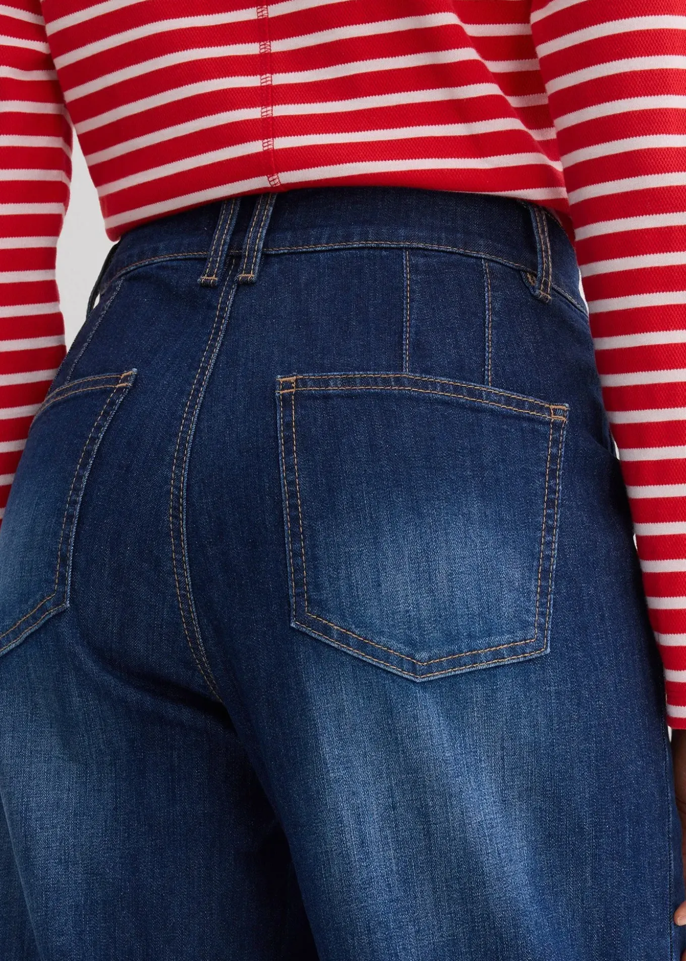 Jean large taille haute