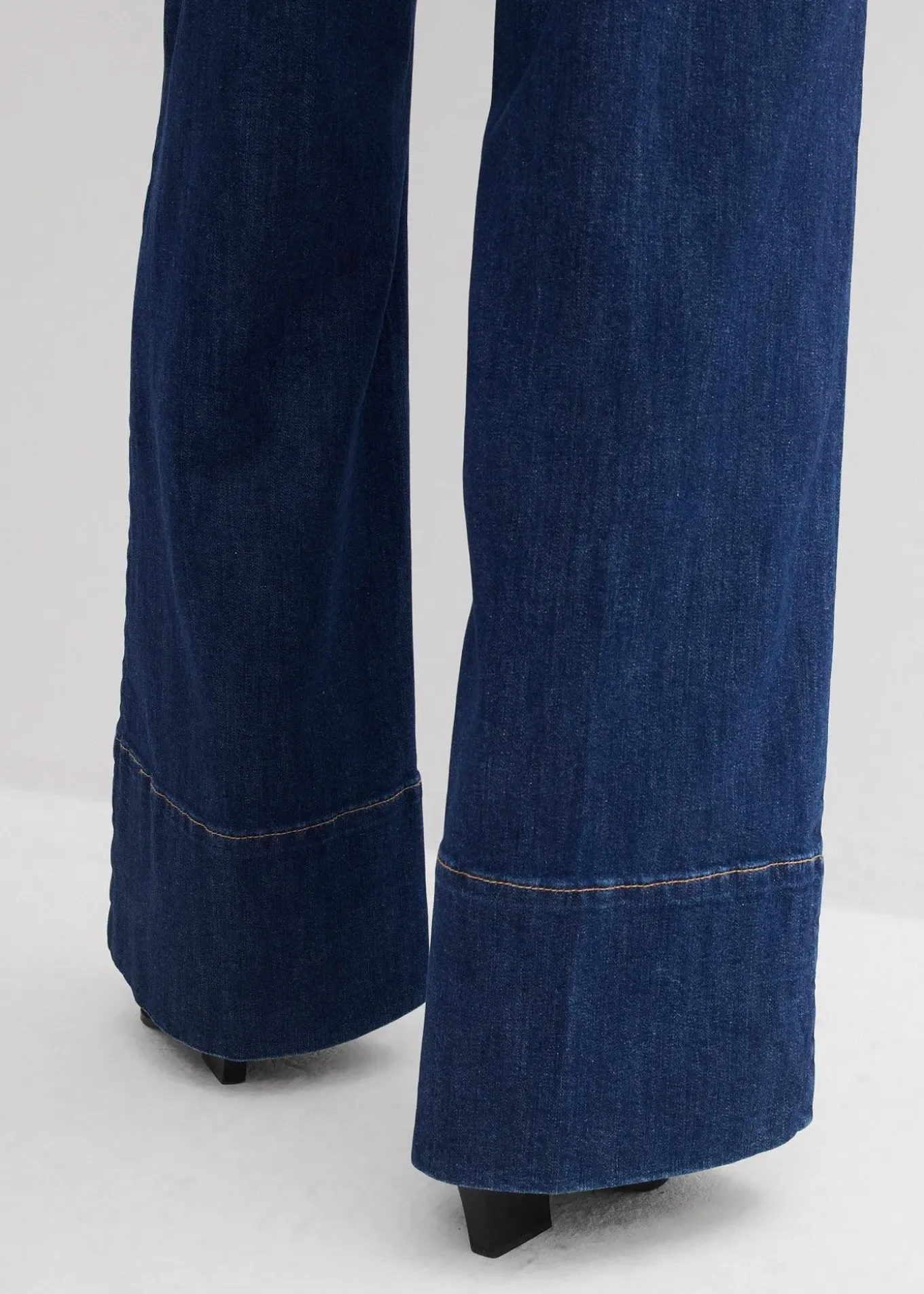 Jean large taille haute