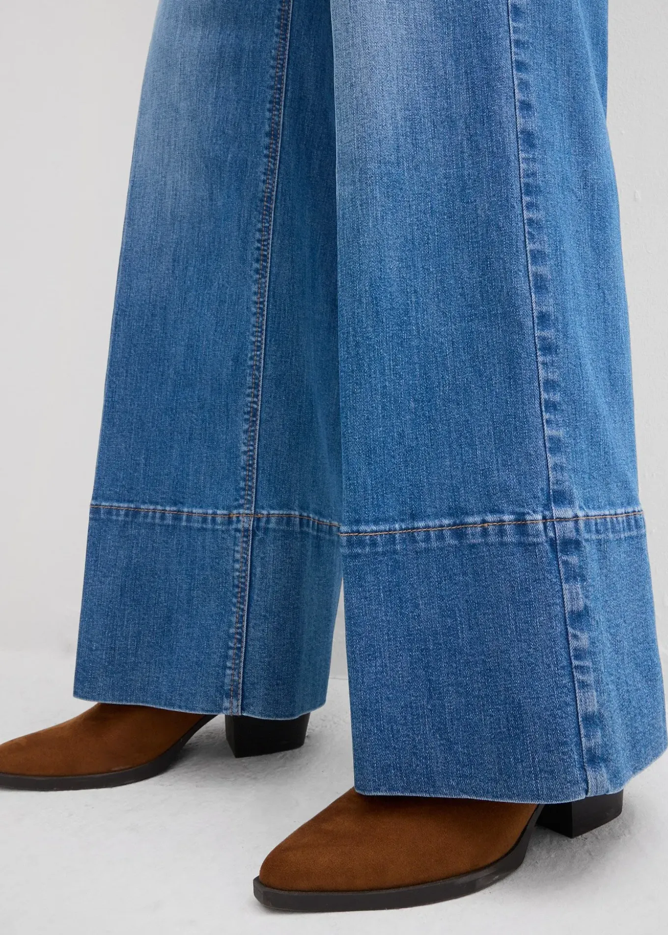 Jean large taille haute