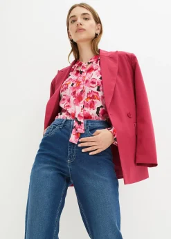 Jean large taille haute