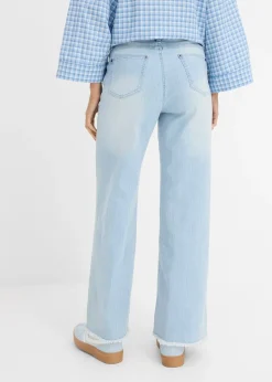 Jean large taille haute