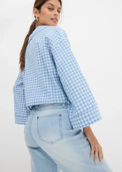 Jean large taille haute