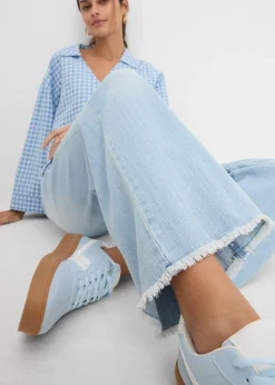 Jean large taille haute