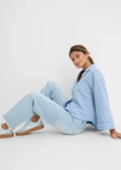 Jean large taille haute