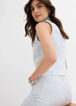 Jean large taille haute, cropped