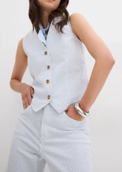 Jean large taille haute, cropped