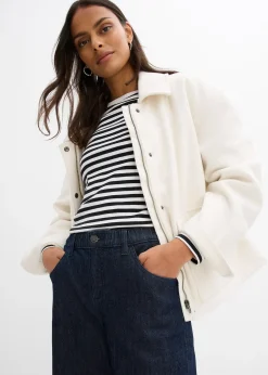 Jean large, taille haute et élastiquée