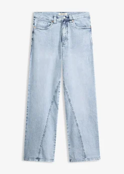 Jean large taille haute, peu extensible