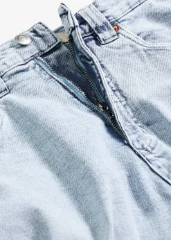 Jean large taille haute, peu extensible