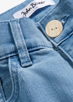 Jean large, taille haute, raccourci