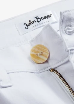 Jean large, taille haute, raccourci