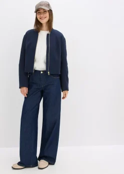 Jean large taille mi-haute