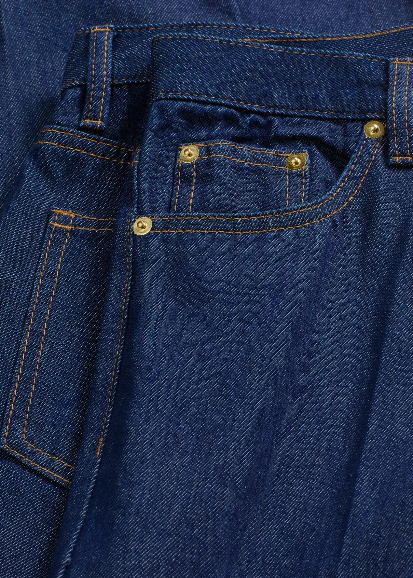 Jean large taille mi-haute