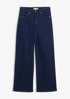 Jean large taille mi-haute