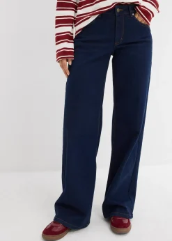 Jean large taille mi-haute