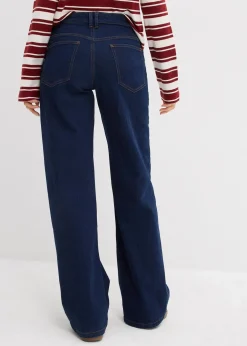 Jean large taille mi-haute