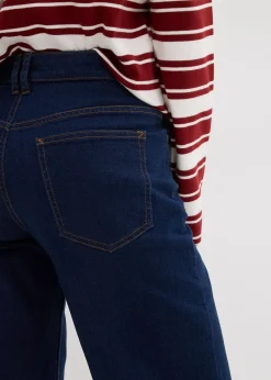 Jean large taille mi-haute