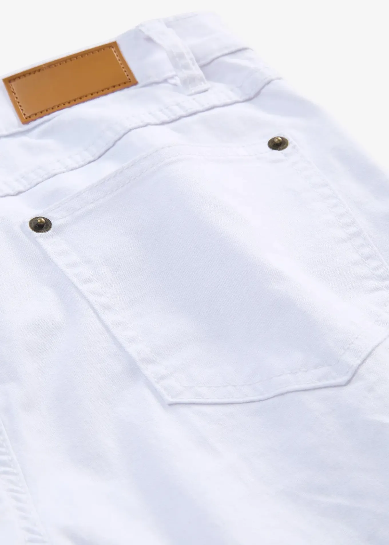 Jean large taille mi-haute, extensible