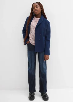 Jean large taille mi-haute