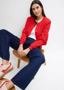 Jean large taille mi-haute