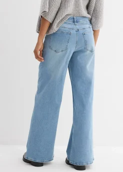 Jean large taille mi-haute