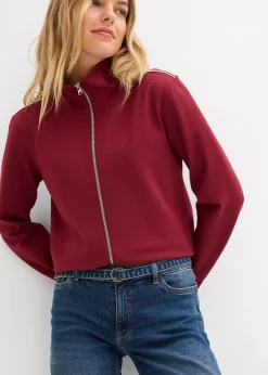 Jean large taille mi-haute, long