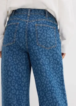 Jean large taille mi-haute