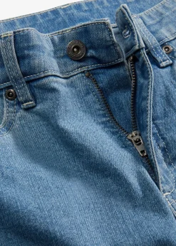 Jean large taille mi-haute, extensible