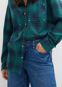 Jean large taille mi-haute