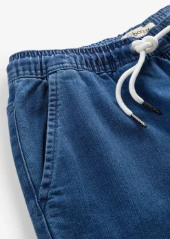 Jean large taille mi-haute, extensible