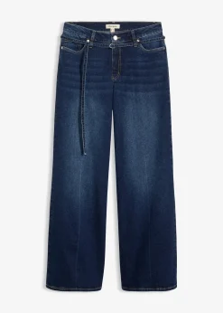 Jean large taille mi-haute