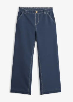 Jean large taille mi-haute