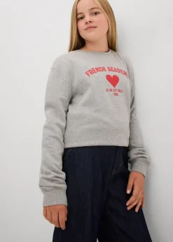 Jean large taille mi-haute