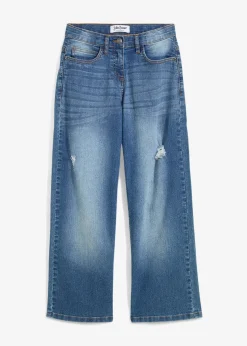 Jean large taille mi-haute