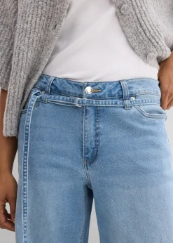 Jean large taille mi-haute
