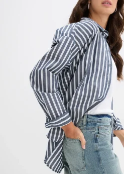 Jean large taille mi-haute