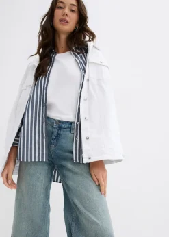 Jean large taille mi-haute