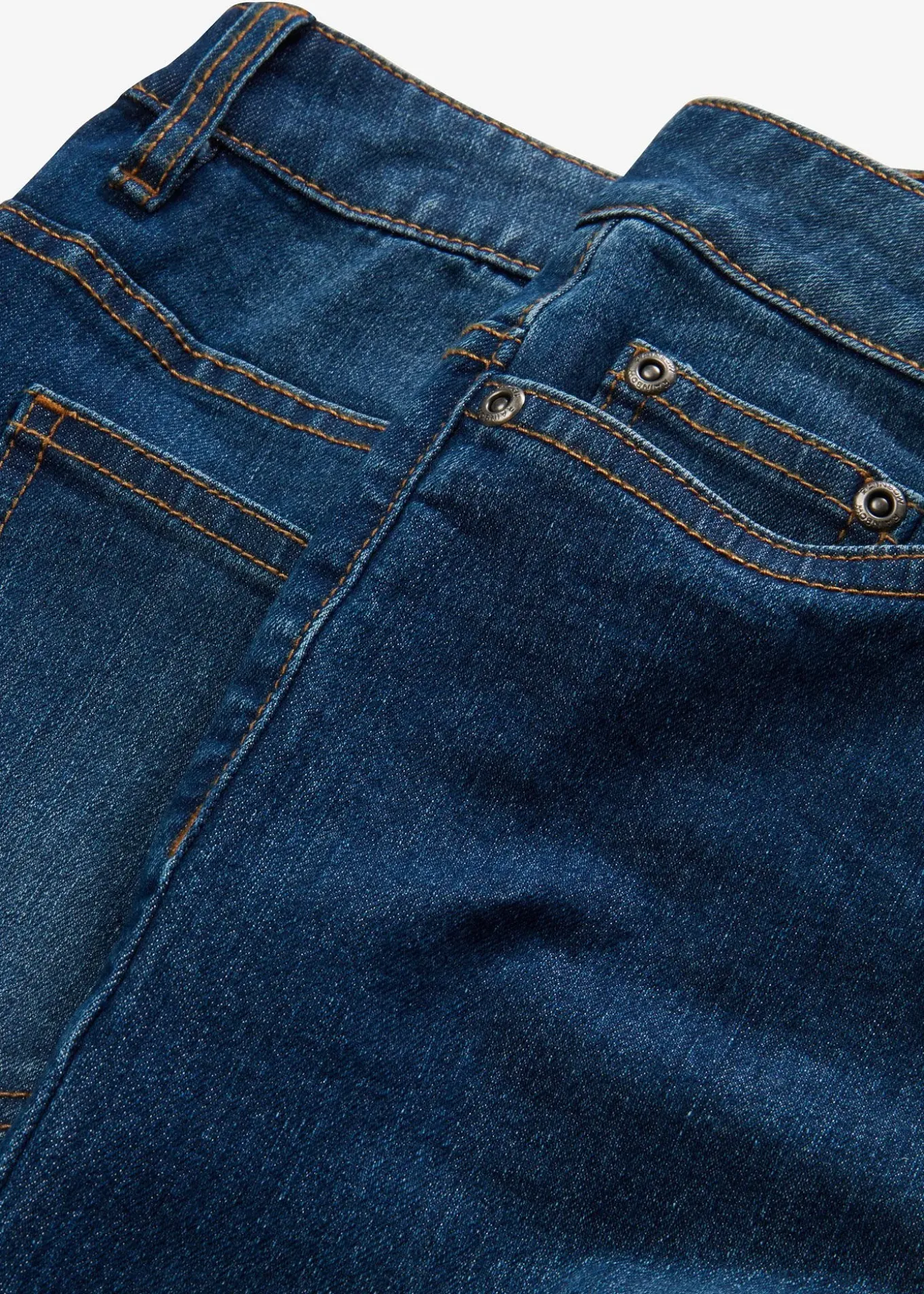 Jean large taille mi-haute, extensible