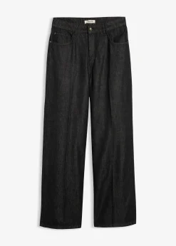 Jean large taille mi-haute