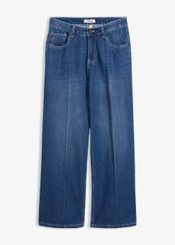 Jean large taille mi-haute