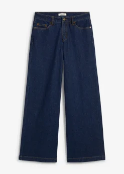 Jean large taille mi-haute, longueur sol