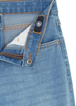 Jean large taille mi-haute