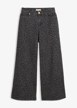 Jean large taille mi-haute